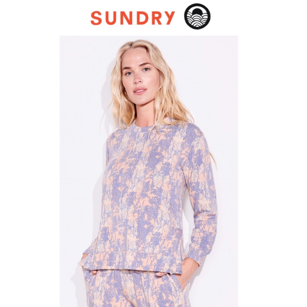 Sundry Python Tunic Sweatshirt